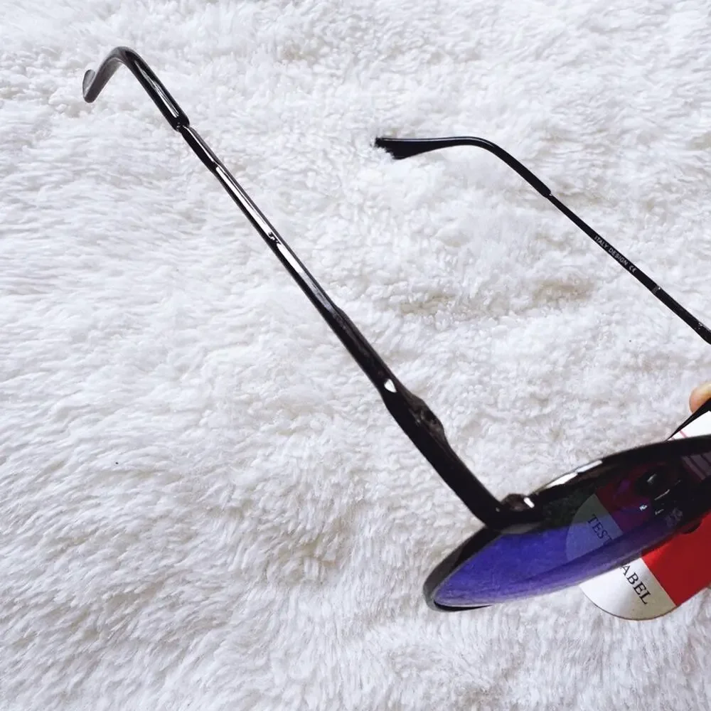 Felix Blue w/Black Rim Mirrored Sunglasses